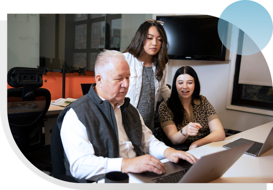 Open office front desk